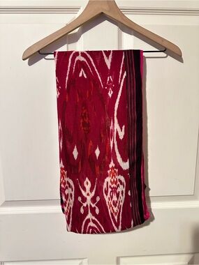 Stella & Dot | Scarf | Palm Springs Scarf | Red Ikat